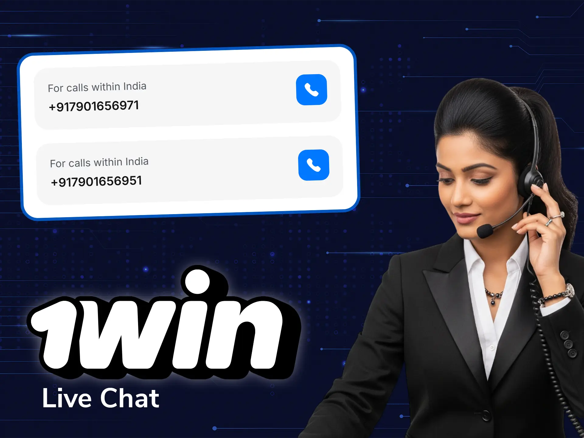 1win phone support