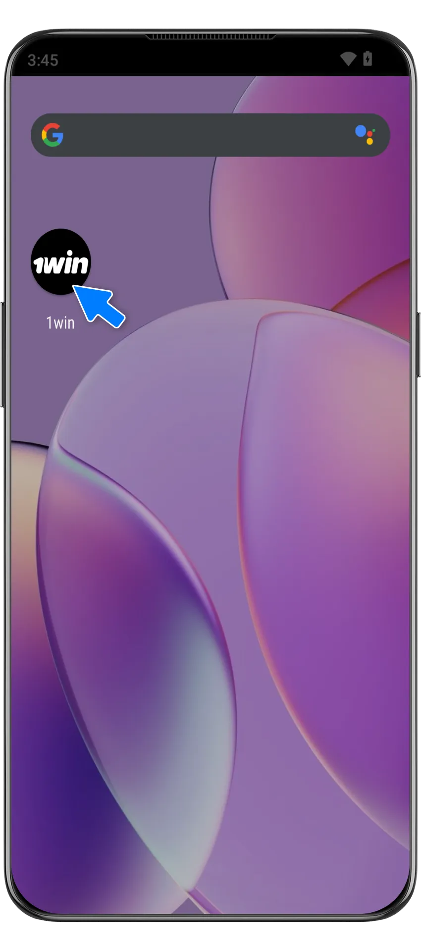 अपने होम स्क्रीन पर 1win ऐप खोलें और गेम का आनंद लें।