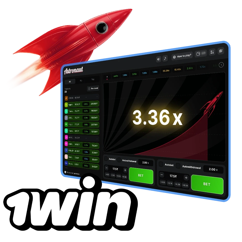 Win with the Astronaut slot on 1win.