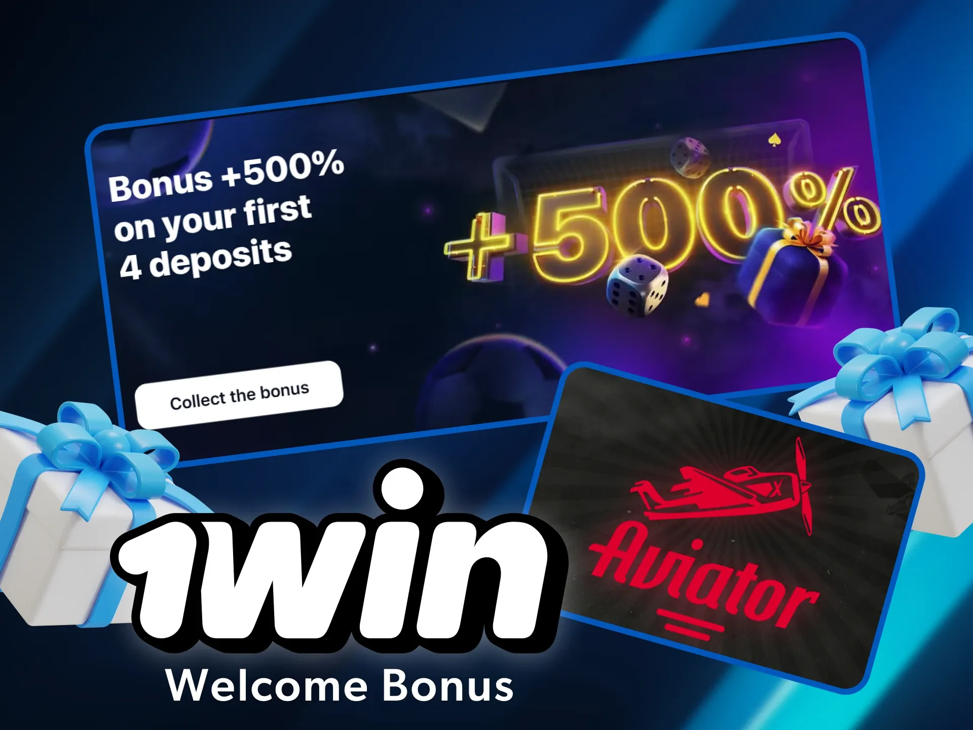 Claim 1win welcome bonus for your Aviator gaming.