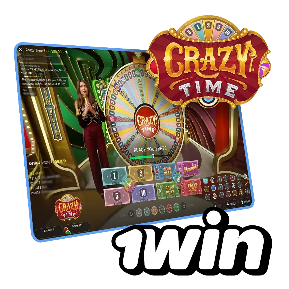 Enjoy the thrill with Crazy Time at 1win.